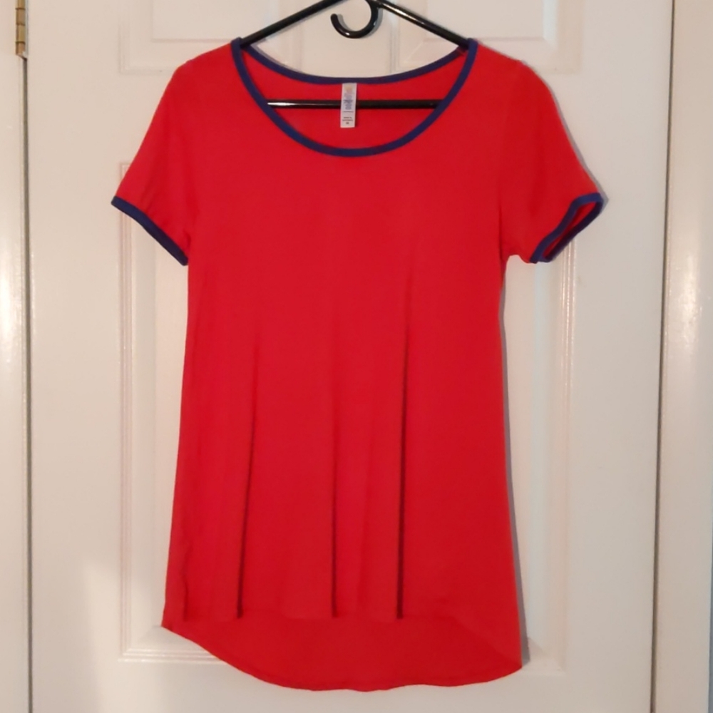 LuLaRoe Red Short Sleeved Dress, Cover-up . Size XS